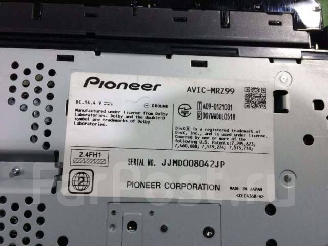 Магнитола Pioneer Avic-Mrz99 2011, б/у, в наличии. Цена: 8 500