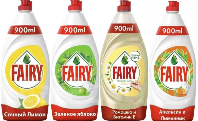 Средство для мытья посуды Fairy (Фейри) (Фэйри) 900 мл. в ассортименте ...