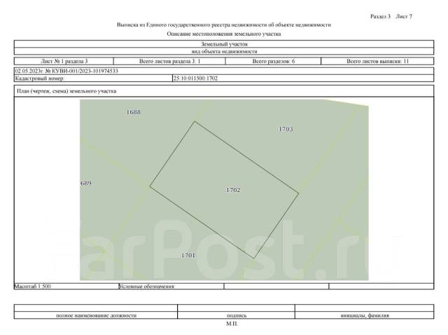 Место расположения участка по кадастровому номеру Участок на Дефризе 10 соток! Шмидтовка, 1 000 кв. м. собственность, есть электри