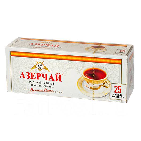 Чай Азерчай Черный с бергамотом 25 пакетиков 1 уп. х 24 шт, в наличии ...