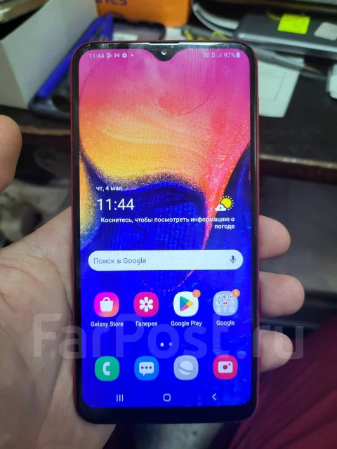 Samsung Galaxy A10. �/�, 32 ��, �������, 3G, 4G LTE, Dual-SIM ����