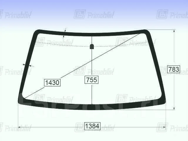 Лобовое стекло Mazda Proceed Levante 1998-2006 (TD52) (Зеленоватый ...