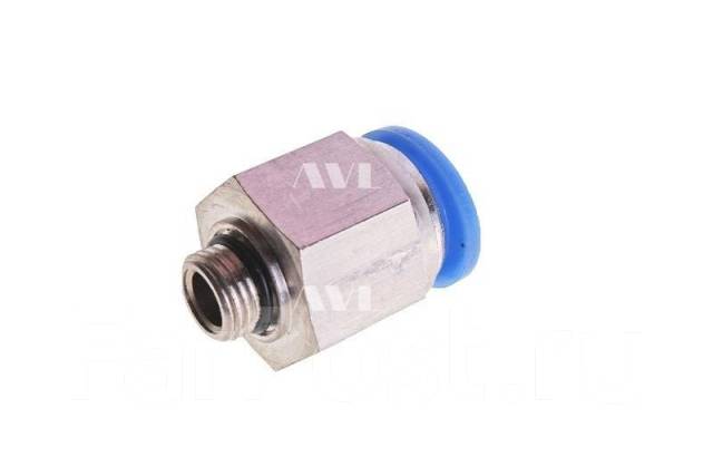 Соединитель тормоз трубки ПВХ, полиам d=12 нар резьба М10х1 прямой ...