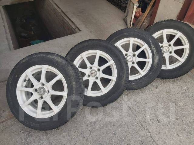 Диски r14 + летние шины Dunlop, 14", 1 шт, 185 мм, 65 %, радиальный, 5 ...
