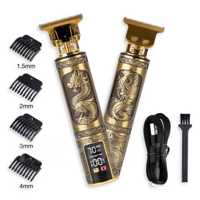 Триммер для стрижки волос, бороды, машинка для стрижки Огонь H-787 ...