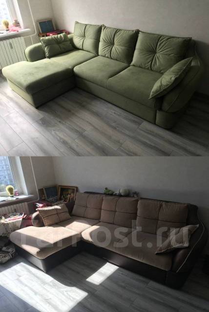 Перетяжка/Ремонт дивана. Замена поролона, пружин и обивки во Владивостоке