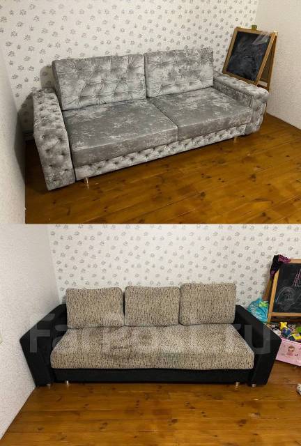 Перетяжка/Ремонт дивана, кресла. Замена поролона, пружин и обивки во ...