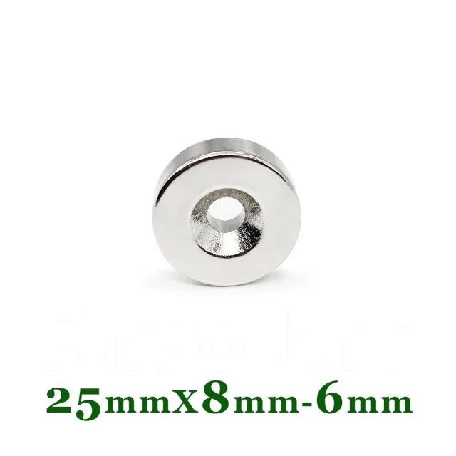 Неодимовый магнит диск 25х8 мм с отверстием, новый, в наличии. Цена ...
