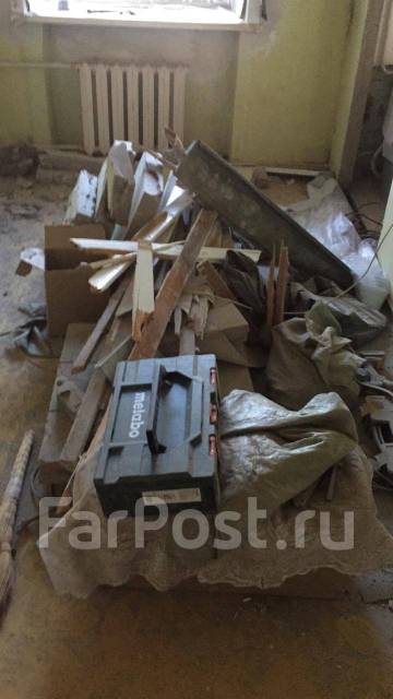 Вывоз строительного домашнего и дачного мусора, хлама грузчики, фургон ...