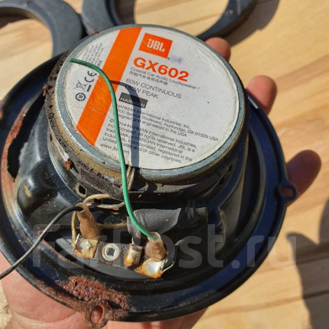Динамики JBL GX602, коаксиальные, среднечастотные, 16 x 16 см (6,3 x 6 ...