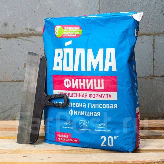 Штукатурка гипсовая Волма слой, в наличии. Цена: 195.50₽ во Владивостоке