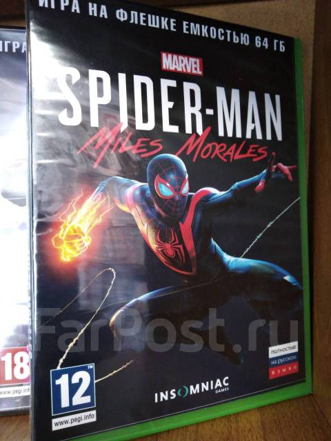 Spider MAN Miles Morales на пк usb 64 гб, в наличии. Цена: 900₽ во ...