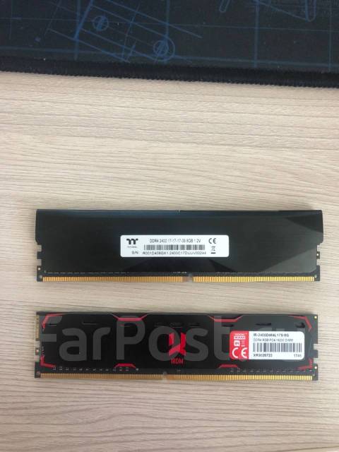 Оперативная Память DDR4 Good Ram и Thermaltake, 2400Mhz, 16 гб, б/у, в ...