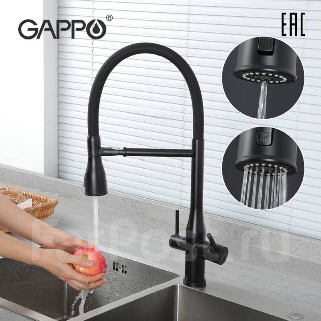 Смесители для кухни с гибким изливом под фильтр Gappo, в наличии. Цена ...