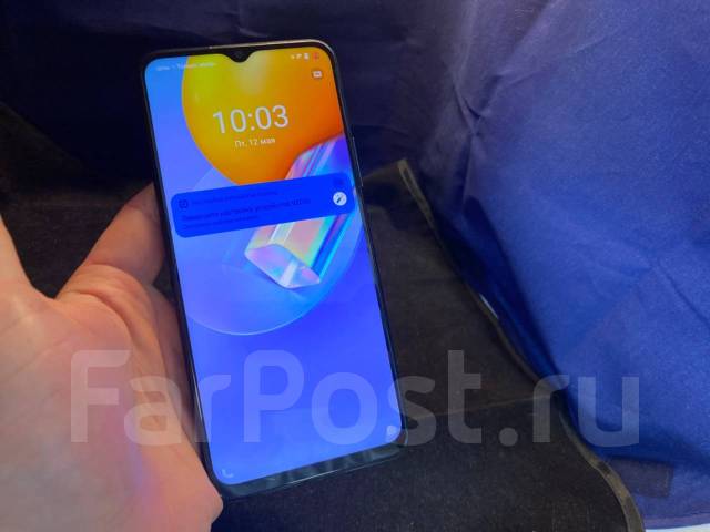 Смартфон Vivo Y31 4/128Gb БарахолкаДВ, 6.22", моноблок, черный, б/у, в ...