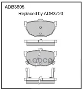������� ��������� ������ Hyundai Accent II 00-05 Elantra III 00-06 Matrix 01-10 Allied Nippon ���. adb3805 ADB3805 ����