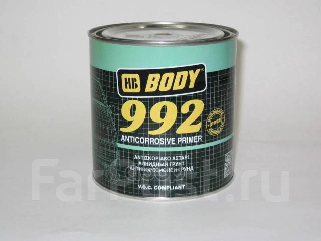 Аэрозольный грунт Body 992 1К алкидный серый 0,4 л