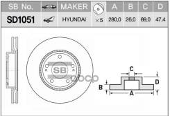   ! Kia Ceed, Hyundai I30 1.4-2.0/1.6Crdi 06 Sangsin brake . SD1051 SD1051 