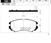  .  Hyundai Sonata Iv 2.0I/2.7 01/Coupe Gk All 02 Sangsin brake . SP1155 Sp1155sns Gdb3352 ! SP1155 