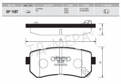    Hyundai Accent, Kia Rio 1.4I/1.6I 16V/1.5Crdi 05 Sp1187 Sangsin brake . SP1187 SP1187 