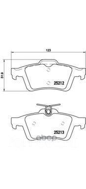   Ford Focus Ii/Iii/Mazda 3/Opel Vectra C/Volvo S40   Brembo . P 24 148 P24148 