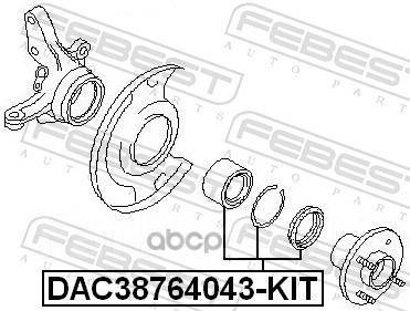    |  / | Febest . DAC38764043KIT DAC38764043KIT 