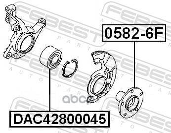    |  / | Febest . DAC42800045 DAC42800045 