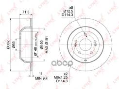    (302X11) |  | Hyundai Santa Fe Ii (Cm) 06-12 / Santa Fe Iii (Dm) 12- / Kia Sorento (Xm) 09-15 (302X11) LYNXauto ....