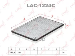 ������ ������ �������� Mercedes-BENZ A(W168) 97-04 / Vaneo(414) 02-05 LYNXauto ���. LAC1224C LAC1224C ����