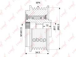     Hyundai Sonata V-Vi (Nf, Yf) 2.0/2.4 05- / Toyota Corolla (Nde120/Nde150) 1.4D 04- / Alt LYNXauto . PA1158 LYNXaut...