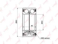     |  | Mitsubishi Asx (Ga_w) 10- / Lancer (Cy/Z_a) 08- / Outlander (Cw_w) 06-12 [+Abs] LYNXauto . WB1349 LYNX...