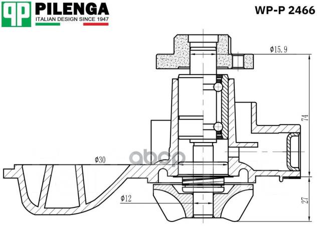    Vag Vw T4 Wp-P2466 Pilenga . WP-P2466 WPP2466 