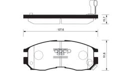 ������� ��������� (�������) Mitsubishi Lancer 88-01 / Chariot 91-97 Sangsin brake ���. SP1134, �������� SP1134 ����