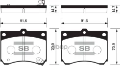 ������� ����. �������� Hi-Q FORD Laser (SDB1177) Sangsin brake ���. sp1216 SP1216 ����
