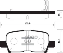 ������� ��������� �������� Honda Odyssey/MR-V/MDX/Pilot, Acura MDX 01 SP1371 Sangsin brake ���. SP1371 SP1371 ����