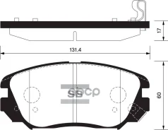 ������� �������� ��������! Opel Insignia 1.6-2.0CDTi 08 Sangsin brake SP1402 Sangsin brake ���. SP1402 SP1402 SP1402 ����