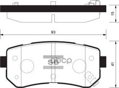   ! Hyundai Accent, Kia Rio 1.4I/1.6I 16V/1.5Crdi 05 Sangsin brake . SP1406 Sp1406 SP1406 