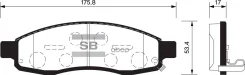 ������� ��������� �������� Infiniti QX 56 04-06, Sangsin brake SP1455 SP1455 ����