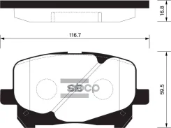 ������� ��������� �������� Toyota Previa ACR3 2.0 D-4D/2.4 16V VVT-i 03 SP1591 Sangsin brake ���. SP1591 SP1591 ����