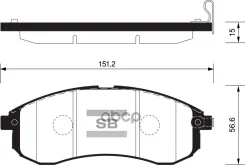 ������� ��������� Sangsin Brake MMC L200 05- Sangsin brake ���. SP1602 SP1602 ����