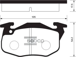 ������� ����. �������� Hi-Q Renault Samsung CLIO I (B/C57_) 91-96 (D371) Sangsin brake ���. sp2003 SP2003 ����