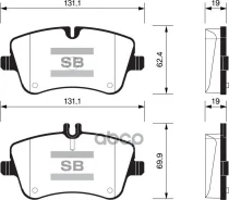 ������� ��������� (�������) Mercedes-Benz C-Class 00-08 / CLK-Class 02-10 Sangsin brake ���. SP2191, �������� SP2191 ����