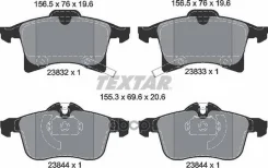������� ��������� �������� OPEL: Astra G, 1.6 CNG/1.8 16V/2.0 DI/2.0 DTI 16V/2.2 16V/2.2 DTI, 98-14 37076OE ���� KG417/026. CN.02.15701 Textar ���. 23...