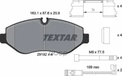 ������� ��������� �������� Mercedes-BENZ: Sprinter 3-t, 209 CDI/210 CDI/211 CDI/213 CDI/214 CDI/216, 06-20 37553OE Textar ���. 2919202 2919202 ����