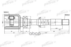 ���� ���������� ������ 24x35.5x27 Toyota RAV4 ACA3/GSA3 05- Patron ���. PCV1459 PCV1459 ����