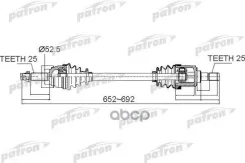 ������� �������� ���� ����� 25X652X52,5x25 Hyundai Solaris [SB] 10 - KIA RIO [DX] 11 -Russia Plant Patron ���. PDS0503, ����� PDS0503 ����