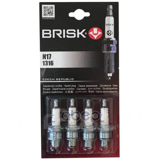 Свеча Зажигания Clasic N17 (1316) Brisk арт. N17 Brisk N17 купить в ...