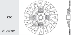 ���� ��������� HCD-801U (HA-08/803530) Valeo (200*140*20*22) /Civic -05, Logo 96-/ Valeo ���. HA-08 HA08 ����