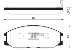 ������� �������� ��������! Hyundai Santa Fe 2.4/2.0CDi 01 SP1190_HIQ Sangsin brake ���. SP1190 SP1190 SP1190 ����