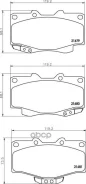 ������� ��������� Hilux - LN13# F Nisshinbo NP1003 NP1003 ����